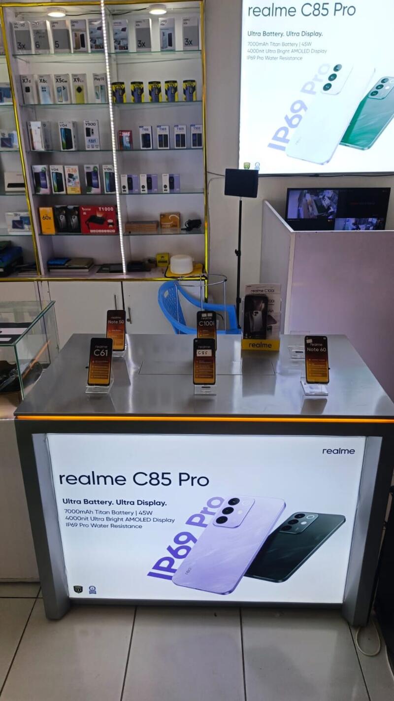 realme C85 Pro smartphone display