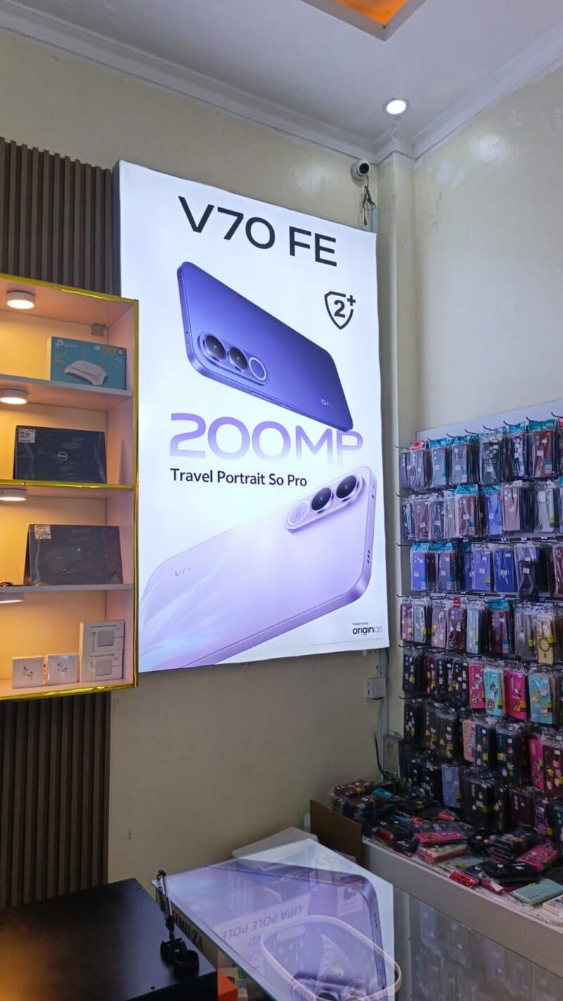 Vivo V70 FE smartphone display with 200MP camera
